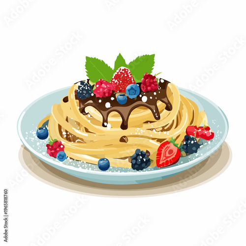 Süße Dessert-Pasta