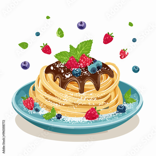 Süße Dessert-Pasta