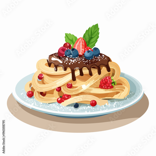 Süße Dessert-Pasta