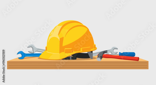 World Day for Safety and Health at Work with tools