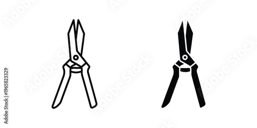 Comparison of two different styles of pliers designs shown in black and white line art