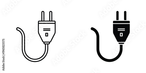 Two different power plug adapters with distinct cord colors shown side by side