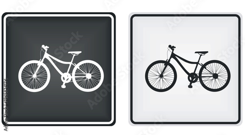 Bicycle parking sign. vector illustration