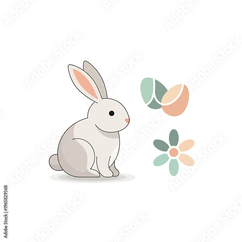 Kitchen Whisk Vector Illustration for Modern Minimalist Easter Decor Photos Design Element