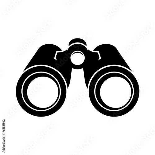 Vector of binoculars with design elements