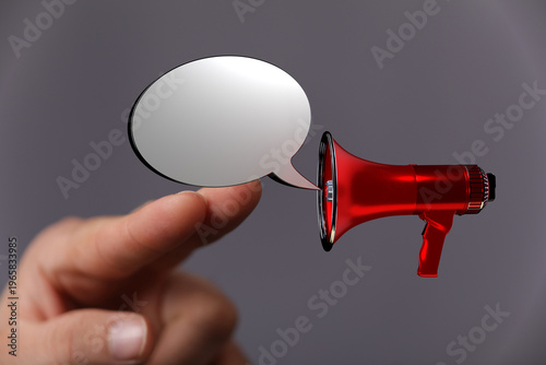 Conceptual image of a hand ...
