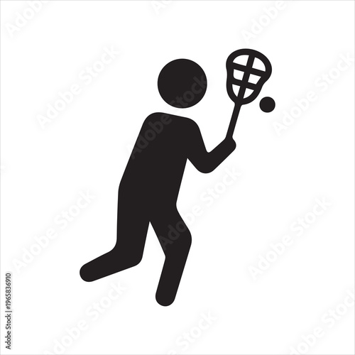  Lacrosse icon for web apps, mobile apps. Graphic element illustration