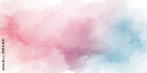 Abstract watercolor background with a purple and rose pink grunge texture featuring a soft marble pattern on silk fabric material and violet paint art.