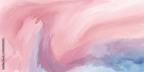 Abstract watercolor background with a purple and rose pink grunge texture featuring a soft marble pattern on silk fabric material and violet paint art.