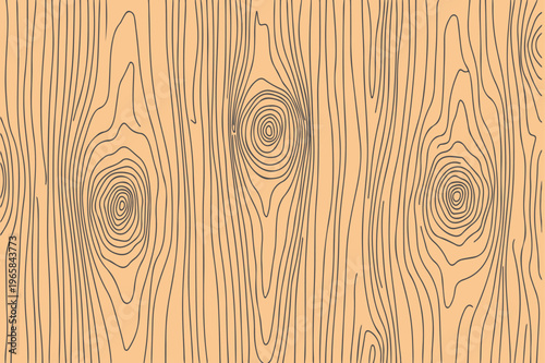 Abstract wood grain texture background, hand drawn wooden plank pattern vector illustration