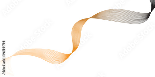 twisted ribbon isolated on white