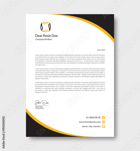Elegant Corporate Letterhead Design Template
Modern Professional Letterhead with Golden Accent
Creative Business Letterhead Design
Luxury Minimal Letterhead Template
Clean Corporate Letterhead with Lo