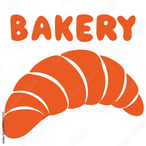 Breakfast bakery croissant flaky french pastry fresh morning illustration
