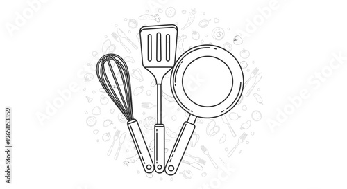 Kitchen Cooking Utensils Tools.