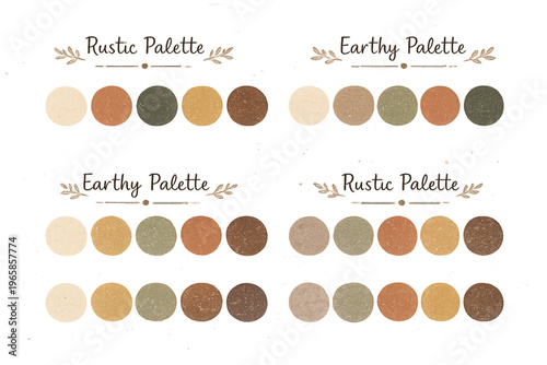 rustic color palette, earthy tones, natural colors, warm neutrals, organic palette, muted colors, nature inspired palette, brown tones, terracotta colors, clay tones, forest colors, olive green palett