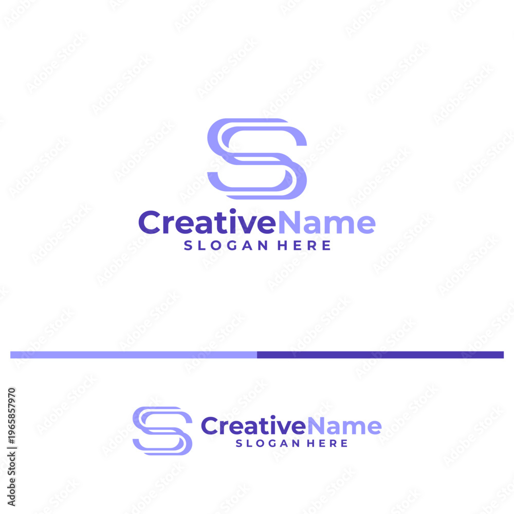 Fototapeta premium Initial S logo design concept vector. Creative Letter S logo template vector illustration