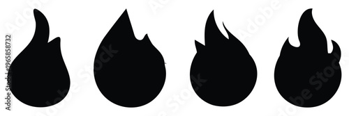 Fire icon vector for web and mobile app. fire sign and symbol eps 10.