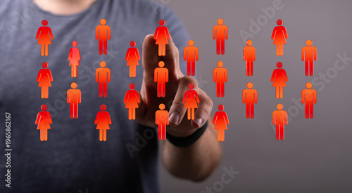 A person's hand interacting...