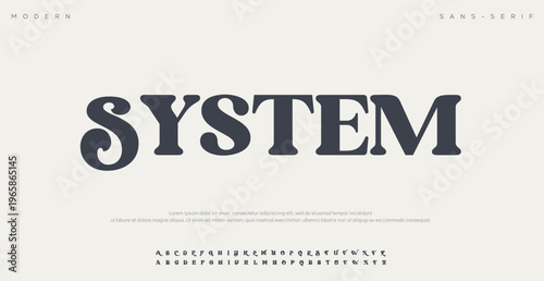 Typography System Design with Dotted Lines on White Background