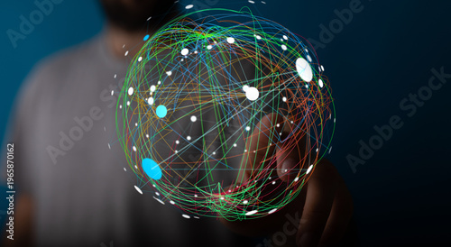 Abstract image of a global ...