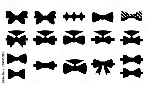Collection of various bowtie silhouettes