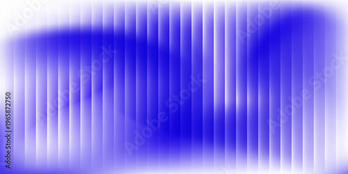 Abstract vertical blue light bar pattern background with glowing cyan center, creating a vibrant digital sound wave or equalizer effect, isolated on