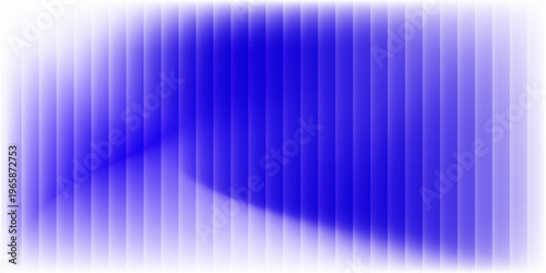 Abstract vertical blue light bar pattern background with glowing cyan center, creating a vibrant digital sound wave or equalizer effect, isolated on