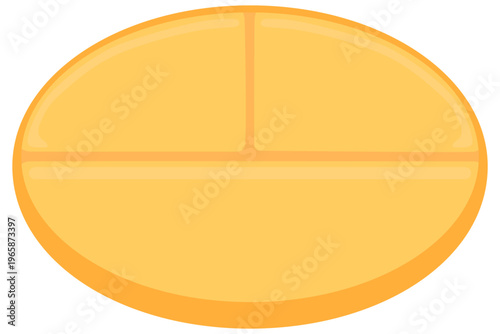 子ども用の食器のイラスト キッズプレート ベクター素材