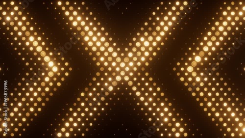 Golden lights motion texture. Glamour abstract background for celebration. Seamless loop.