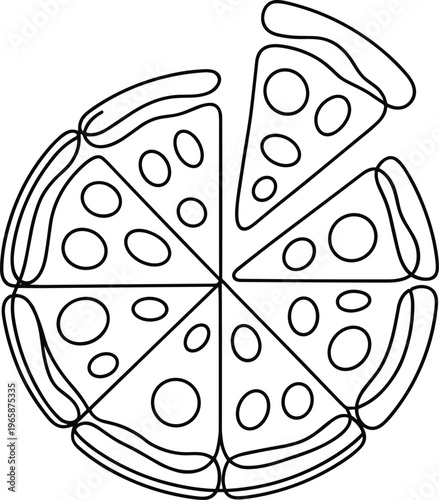 Black and white seamless pattern with abstract floral and leaf shapes