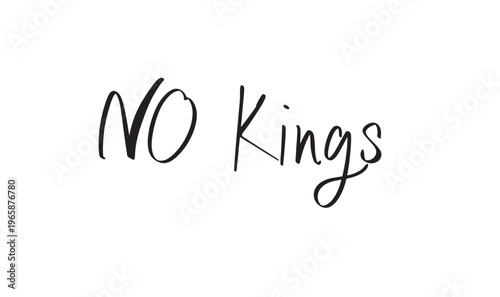 NO KINGS text font calligraphy hand written lettering script black color object icon no kings united state america us usa president iran iranian war crude oil commodity gasoline petrol diesel no kings
