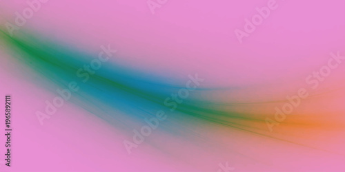 An abstract colorful background features a soft rainbow gradient with bright motion lines and a wave pattern in purple, pink, and blue art design