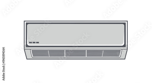 Air Conditioner Unit Closeup View.