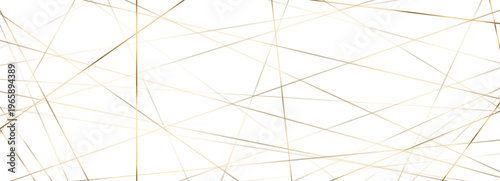 Gold chaos seamless geometric pattern with chaotic line art and a messy random texture, for an irregular abstract background of straight lines and bold stripes. Contemporary luxury interior.