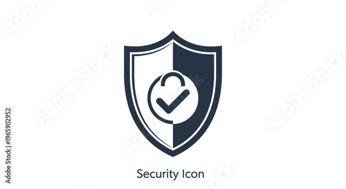 Shield icon with lock and checkmark representing security and protection