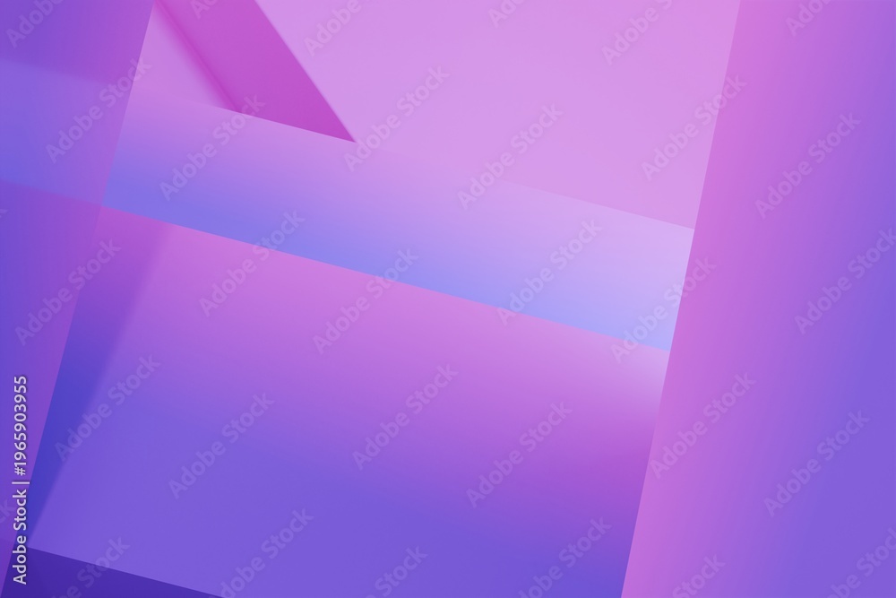 Obraz premium 3d pink blue gradient panels texture. minimal concept. abstract background geometric layers backdrop for branding design. advertising for fintech app. 3d render.