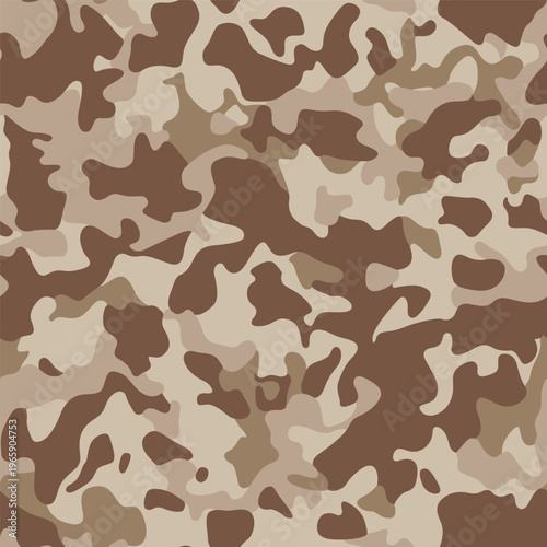 Camouflaging seamless pattern. Modern camo texture for army clothing