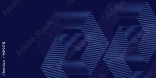Dark blue colour abstract gradient background with glowing geomatric hexagons design background vector illustration eps10. High quality graphic. Futuristic concept.
