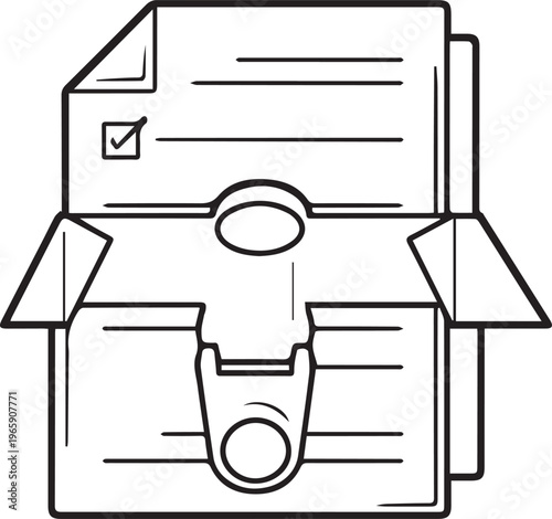 Whistleblower Report Submission Box Icon for Ethical Compliance &