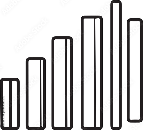 Low Signal Strength WiFi Connection Bars Icon Representing Weak