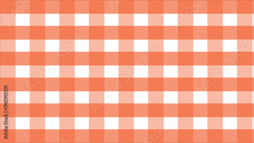 Seamless red and white gingham checkered pattern perfect for picnic tablecloth or vintage fabric design