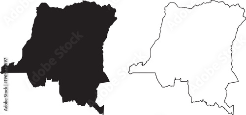 Map of South Kivu and Kalehe territories in the Democratic Republic of Congo