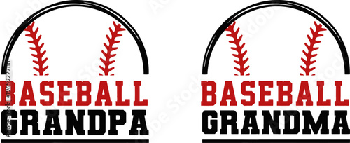 Baseball Grandpa Vintage Typography