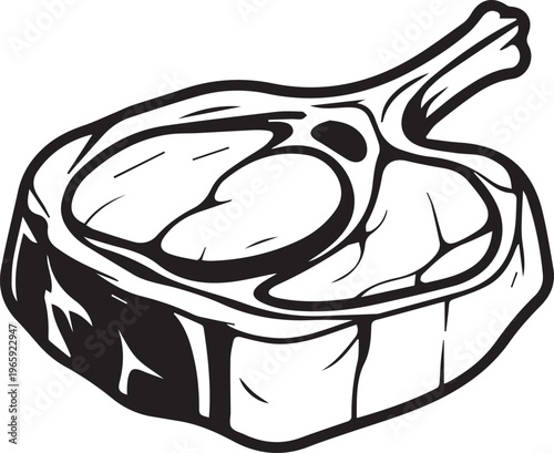 Plant-Based Pork Chop Alternative with Bone-Like Structure for Vegan