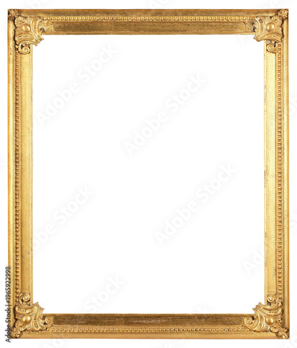Obraz na płótnie Patterned picture frame on a transparent background, in PNG format