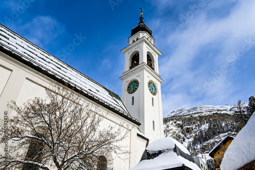 Photos Pontresina, Dorfkirche, Sankt Nikolaus, Engadiner Dorf, Oberengadin, Engadin, Al