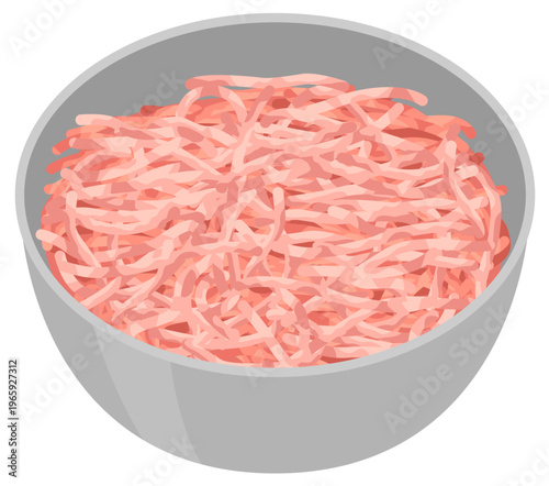 ボウルに入ったミンチ