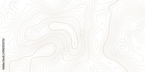 Abstract pattern with lines seamless pattern and topography. Vector contour topographic map background. Topography and geography map grid abstract backdrop.  Topo contour map on white background,