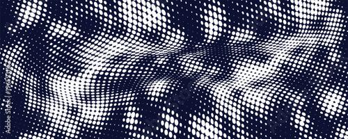 Dots halftone white and blue color pattern gradient grunge texture background. Dots pop art comics sport style vector illustration modern dots grunge