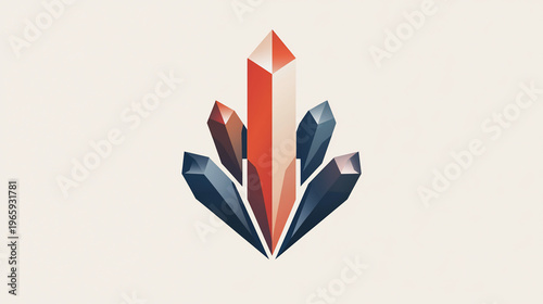 Abstract Crystals Design